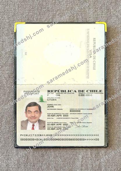 Chile passport version 2 photo look